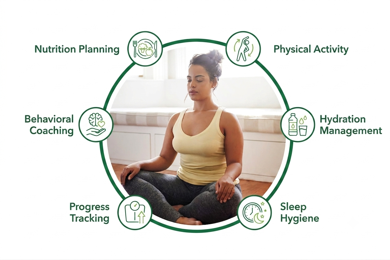 Weight Management Transformation Graphic